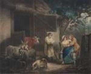 The Barn Door by George Morland