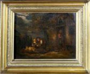 At The Cottage Door by George Morland