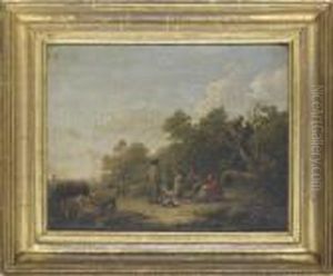 Travellers By A Fire by George Morland
