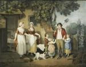 'morning' And 'evening' by George Morland