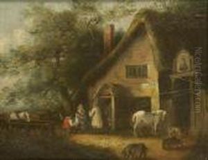 Outside The Bell by George Morland