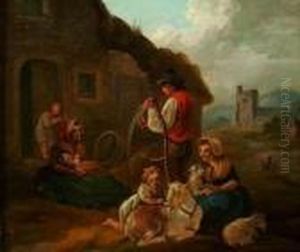 Bauersleute Vor Dem Hof by George Morland