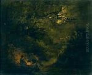 Scene De Campement Nocturne by George Morland