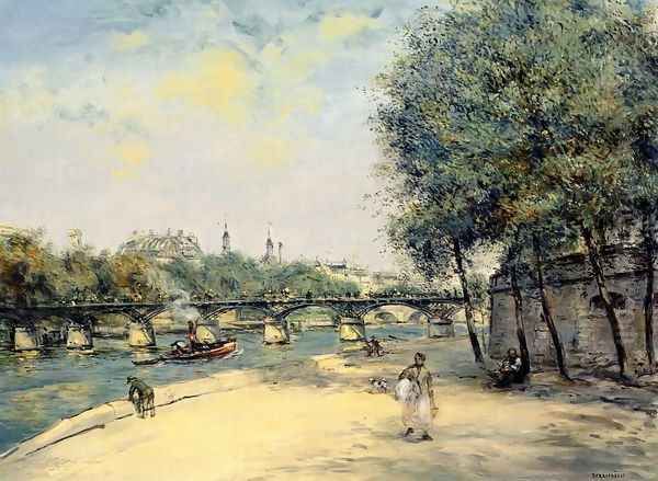 The Institute De France And The Pont Des Arts Paris - view 1