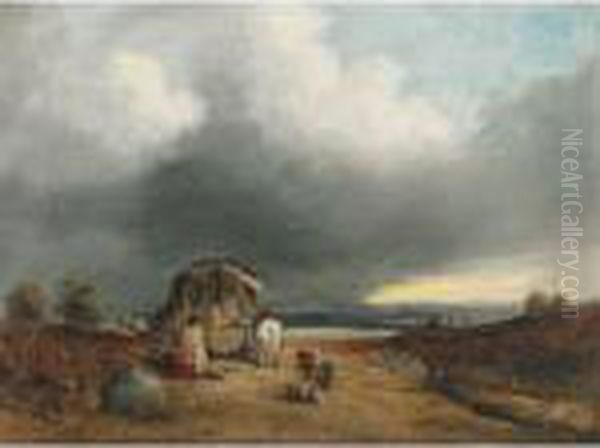 A Gypsy Encampment - view 1