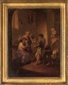 An Animated Discussion by George Morland