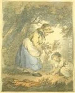 Country Scenes In Period Frames by George Morland