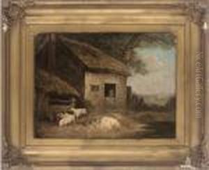 The Pig Sty by George Morland