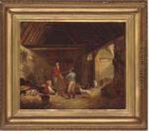 In The Barn by George Morland