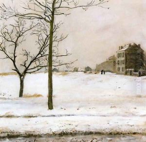Montmartre under the Snow by Jean-Francois Raffaelli