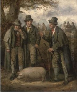 The Pig Market by George Morland