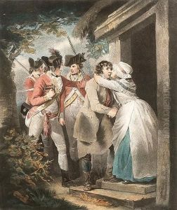 Deserter Taking Leave Of His Wife