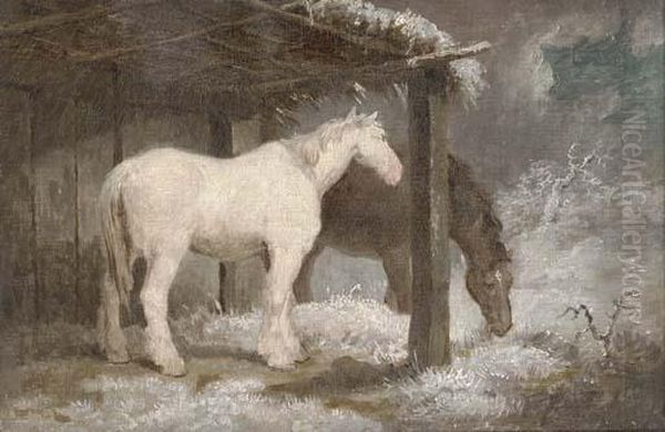 Horses On A Winter's Night - view 1