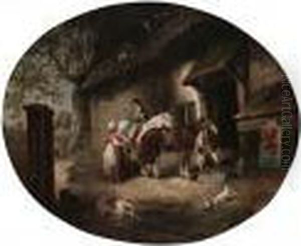 At The Alehouse Door by George Morland