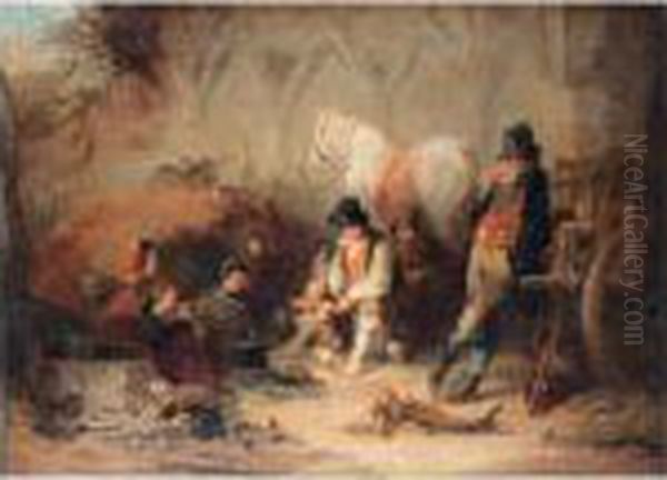 Horses In Stable - view 1