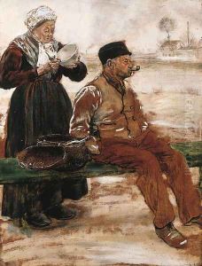Apres le repas by Jean-Francois Raffaelli