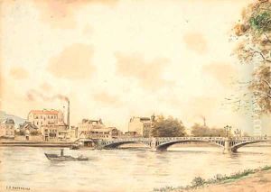 La Seine by Jean-Francois Raffaelli