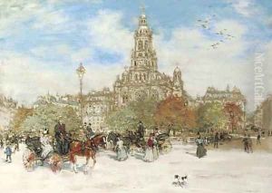 Trinite des Monts, Paris by Jean-Francois Raffaelli