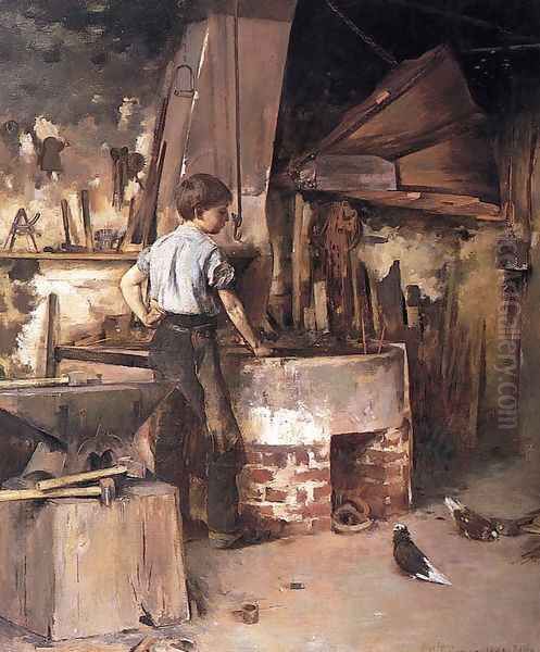The Forge (or An Apprentice Blacksmith) - view 1