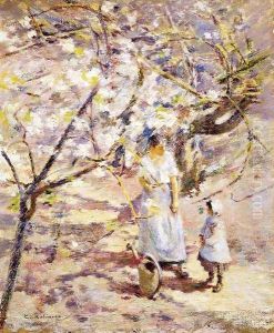 In the Orchard II by Theodore Robinson