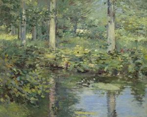 The Duck Pond by Theodore Robinson