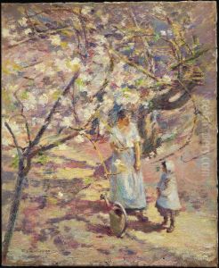 In The Orchard by Theodore Robinson