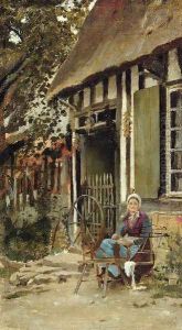 Spinning by Theodore Robinson