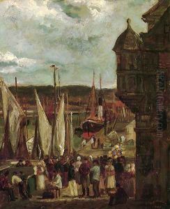 Harbor Scene Harbor Scene