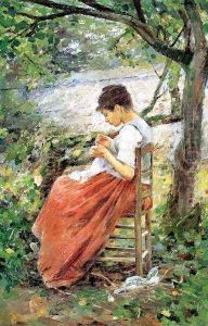 The Layette I by Theodore Robinson