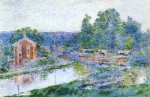 Evening on the Canal by Theodore Robinson