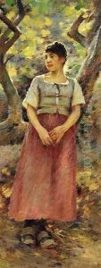 The Peasant Girl by Theodore Robinson