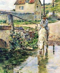The Watering Place by Theodore Robinson