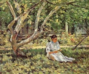 Nettie Reading by Theodore Robinson