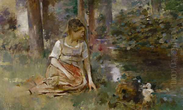 Femme au canard - view 1