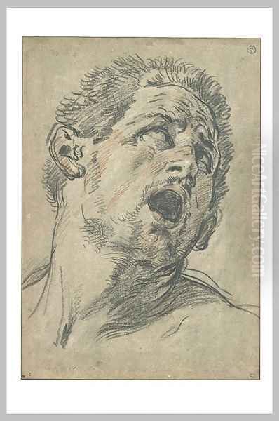 Head of Man Screaming - view 1