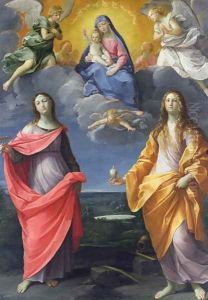 Madonna and Child with St. Lucy and Mary Magdalene, called the Madonna of the Snow, c.1623