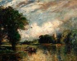 Stratford Church And The River Avon by Thomas E. Mostyn