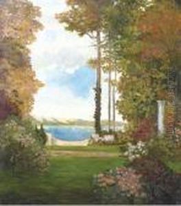 A Mediterranean Garden by Thomas E. Mostyn