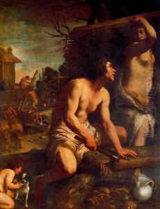 The construction of the Ark of Noah