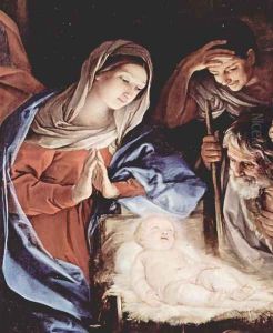 Adoration of the Shepherds, detail 1 by Guido Reni