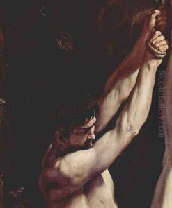 Crucifixion of St. Peter, Detail by Guido Reni