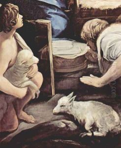 Adoration of the Shepherds, detail 3 by Guido Reni