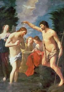 The Baptism of Christ, 1623 by Guido Reni