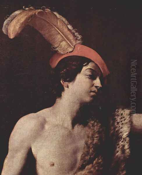 David with the head of Goliath, Detail - view 1