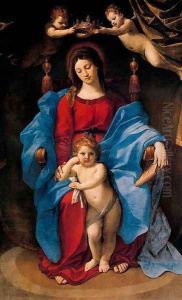 The virgin of the chair by Guido Reni