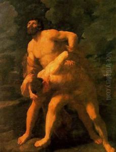 Hercules Wrestling with Achelous by Guido Reni