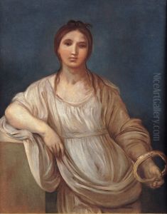 Portrait of a girl with a crown