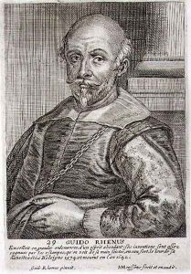 Self Portrait, plate 29 from a series of portraits of artists, engraved by Joannes Meyssens 1612-70 by Guido Reni