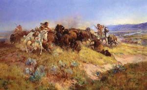 Buffalo Hunt No.40 by Charles Marion Russell
