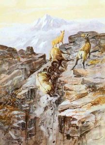 Big Horn Sheep by Charles Marion Russell